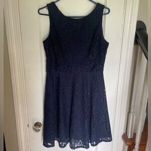 Speechless Navy Lace Mini Dress Size XL